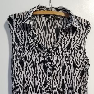 Sere Nade- Summer short sleeve button up blouse